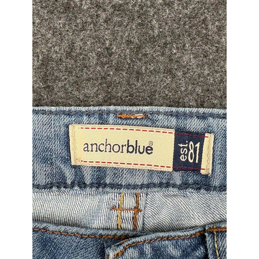 Y2K Anchor Blue Jasmine Skinny Jeans Womens 0S Light Wash Distressed Low Rise - Picture 3 of 12
